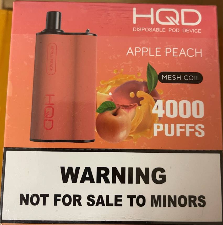 HQD BOX 4000 bocanadas durazno manzana 2RTN74 - HQD Vape Store