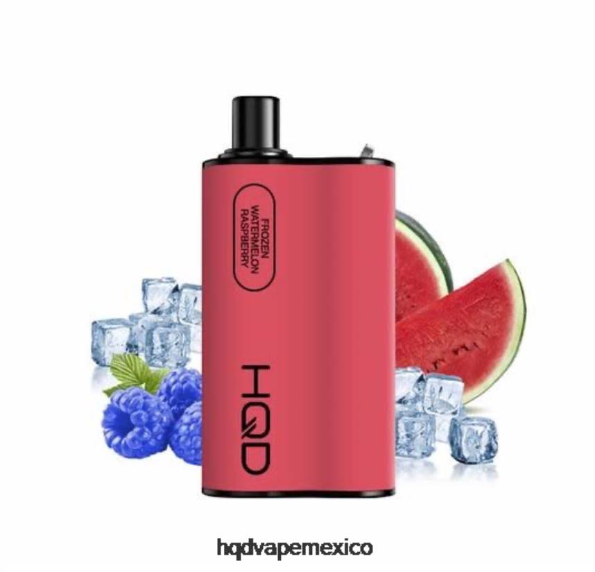 HQD BOX 4000 bocanadas frambuesa sandía congelada 2RTN91 - HQD Vape México