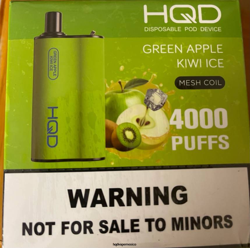 HQD BOX 4000 bocanadas hielo de kiwi y manzana verde 2RTN82 - HQD Vape For Sale