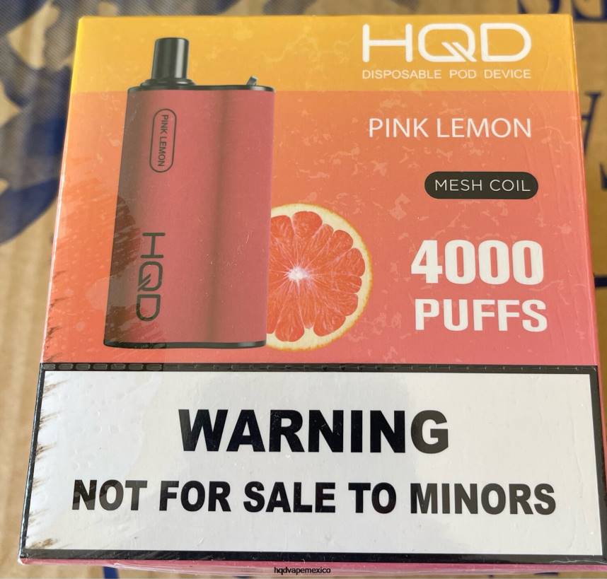 HQD BOX 4000 bocanadas limon rosa 2RTN75 - HQD Vape Factory
