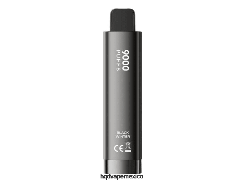 HQD CUVIE 9000 PUFFS desechable invierno negro 2RTN271 - HQD Vape México