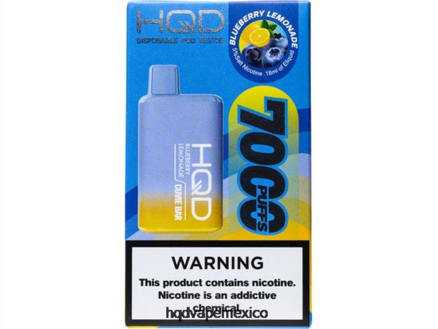 HQD CUVIE BAR desechable Limonada de arándanos 2RTN141 - HQD Vape México