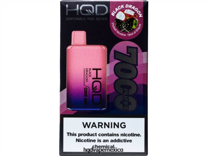 HQD CUVIE BAR desechable dragón Negro 2RTN131 - HQD Vape México