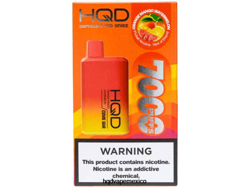 HQD CUVIE BAR desechable sandia mango naranja 2RTN227 - HQD Vape Sabores