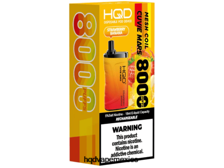 HQD CUVIE MARS desechable Fresa plátano 2RTN255 - HQD Vape Factory