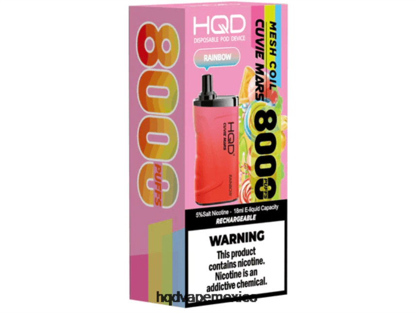 HQD CUVIE MARS desechable arcoíris 2RTN240 - HQD Mexico