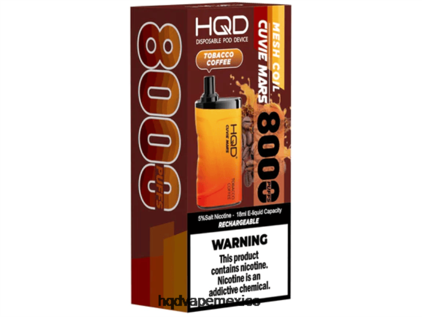 HQD CUVIE MARS desechable cafe tabaco 2RTN264 - HQD Vape Store