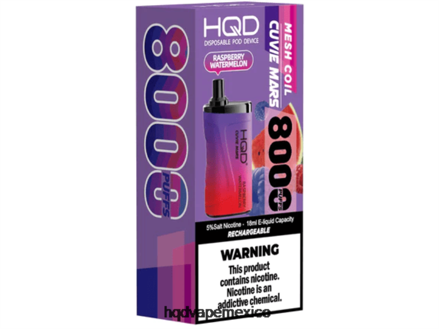 HQD CUVIE MARS desechable sandia frambuesa 2RTN243 - HQD Vape Precio