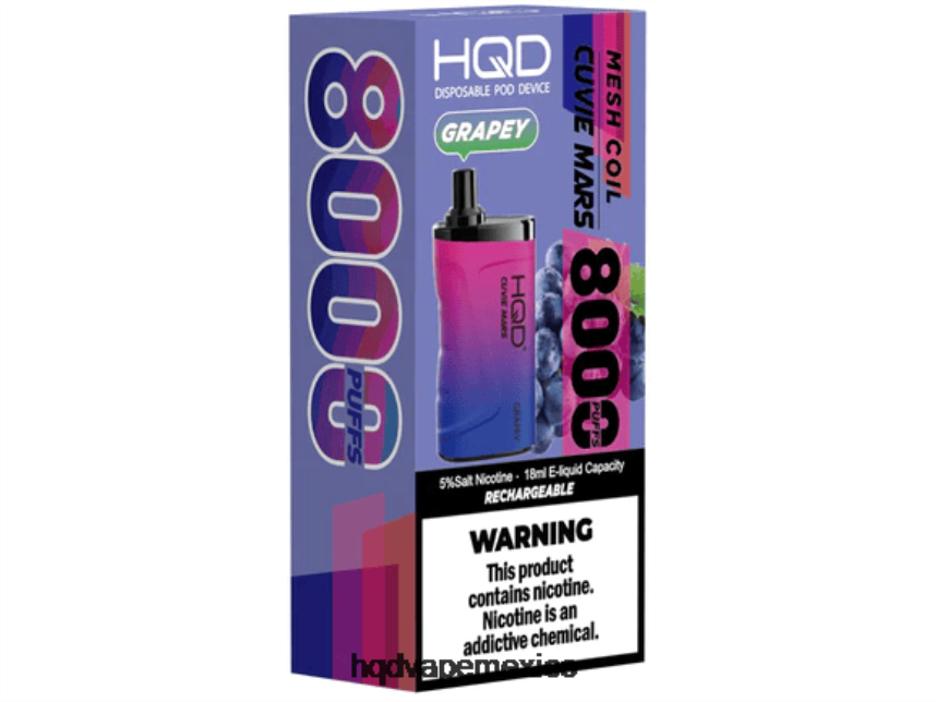 HQD CUVIE MARS desechable uva 2RTN170 - HQD Mexico