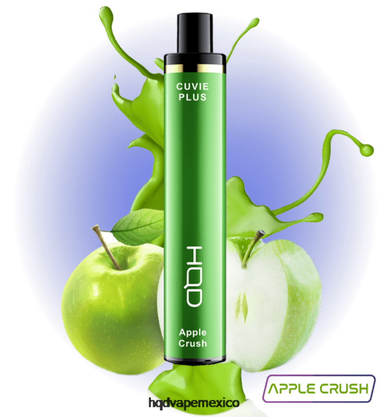 HQD CUVIE PLUS 1200 bocanadas aplastamiento de manzana 2RTN125 - HQD Vape Factory