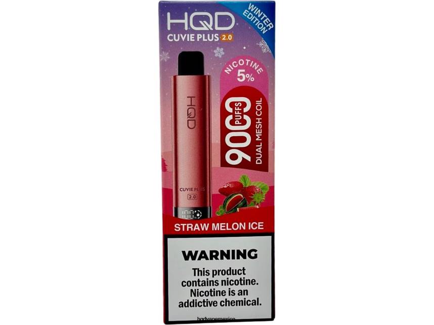 HQD CUVIE PLUS 2.0 (edición de invierno) hielo de melón paja 2RTN251 - HQD Vape México