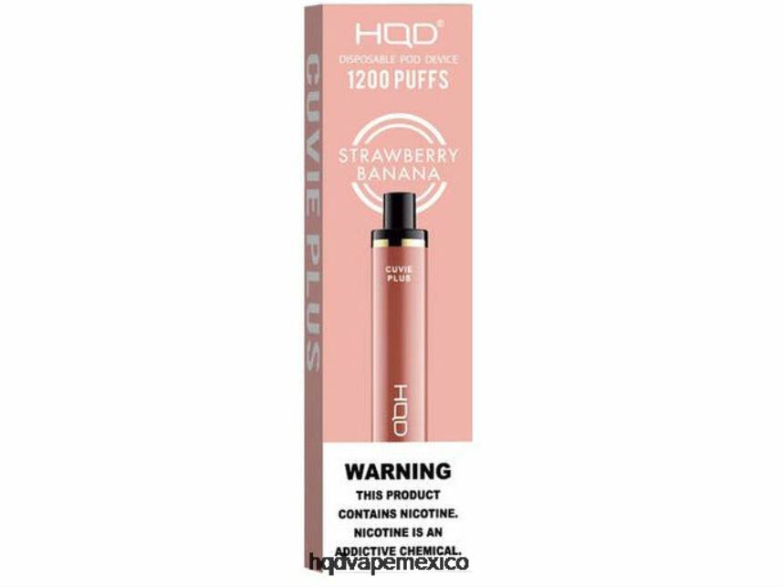 HQD CUVIE PLUS vaporizador desechable Fresa plátano 2RTN256 - HQD Vape Review