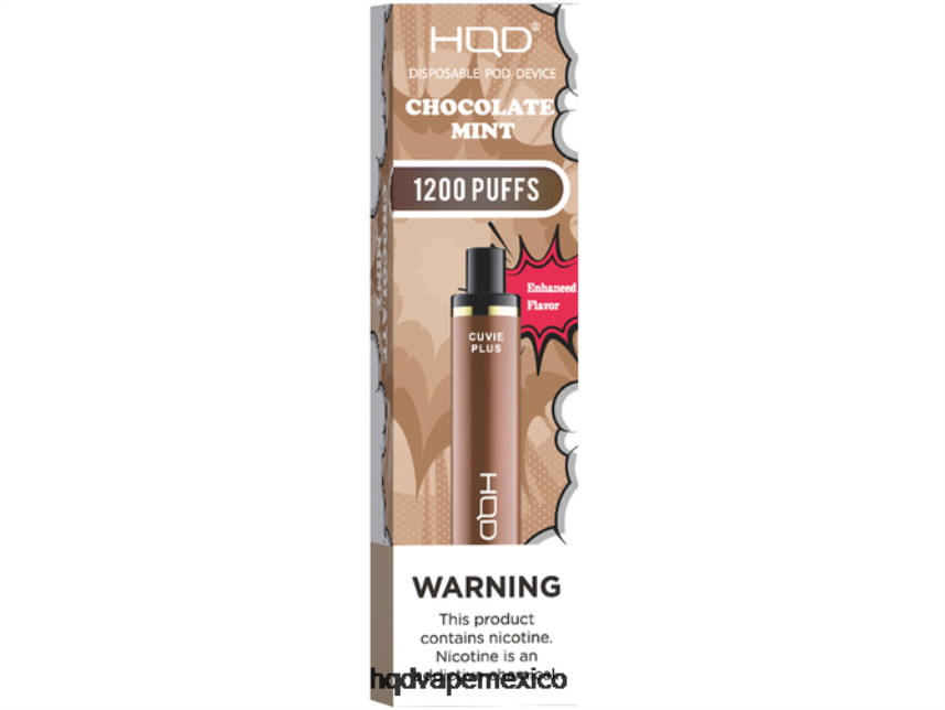 HQD CUVIE PLUS vaporizador desechable chocolate con menta 2RTN153 - HQD Vape Precio