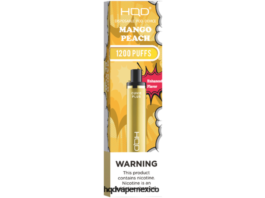 HQD CUVIE PLUS vaporizador desechable durazno mango 2RTN217 - HQD Vape Sabores