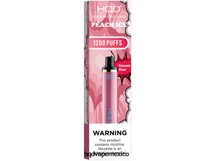 HQD CUVIE PLUS vaporizador desechable hielo de durazno 2RTN230 - HQD Mexico