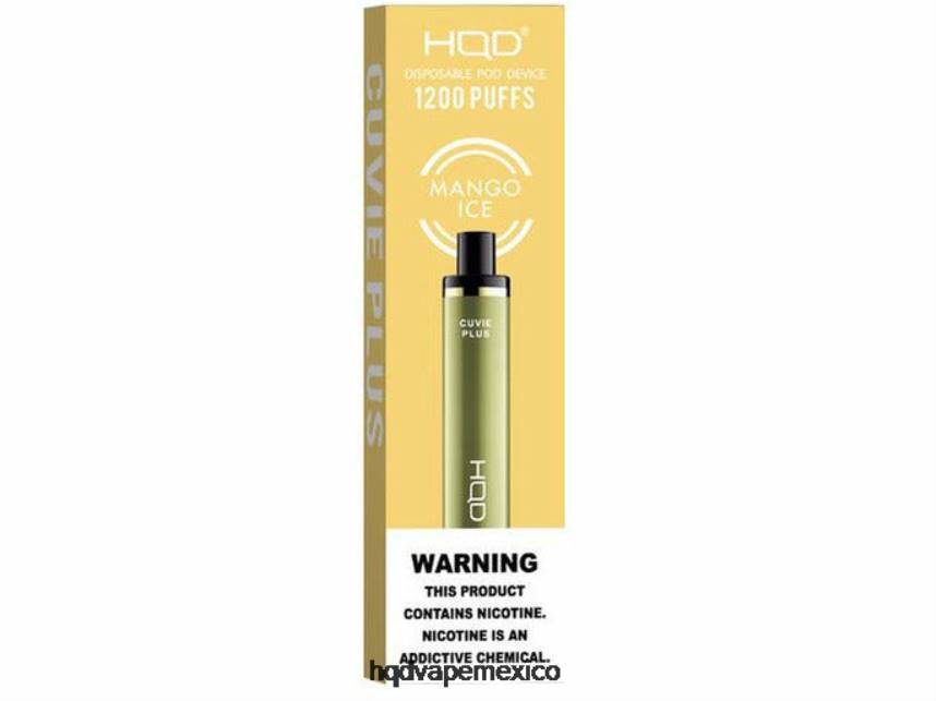 HQD CUVIE PLUS vaporizador desechable hielo de mango 2RTN216 - HQD Vape Review