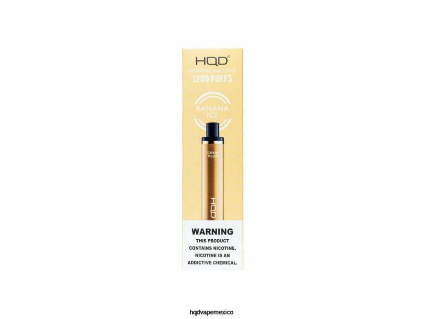HQD CUVIE PLUS vaporizador desechable hielo de plátano 2RTN128 - HQD Tech Monterrey