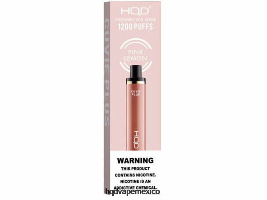 HQD CUVIE PLUS vaporizador desechable limon rosa 2RTN237 - HQD Vape Sabores