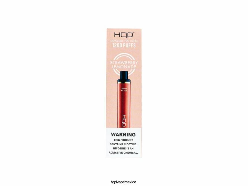 HQD CUVIE PLUS vaporizador desechable limonada de fresa 2RTN257 - HQD Vape Sabores