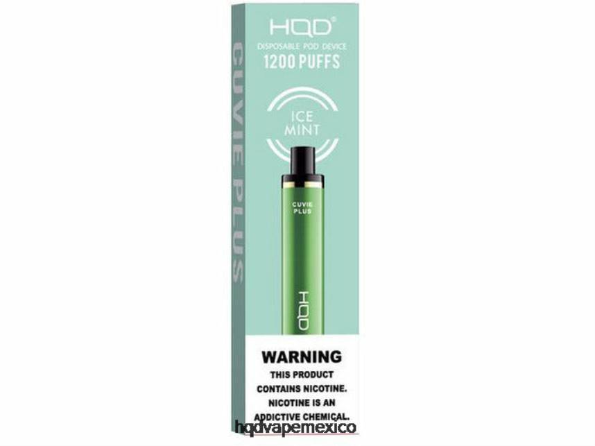 HQD CUVIE PLUS vaporizador desechable menta helada 2RTN202 - HQD Vape For Sale