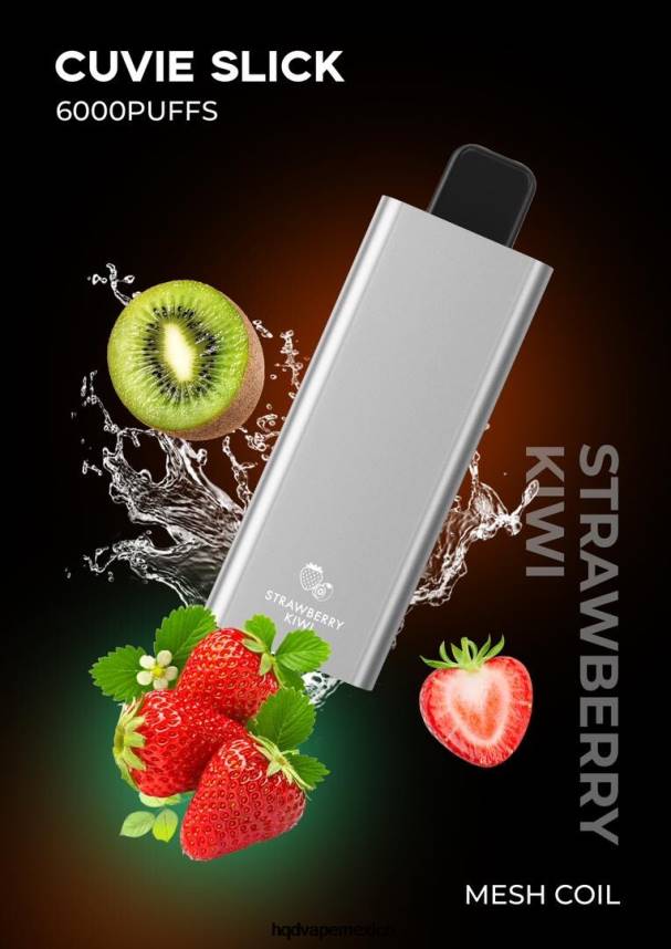 HQD CUVIE SLICK 6000 bocanadas kiwi fresa resbaladizo 2RTN24 - HQD Vape Store