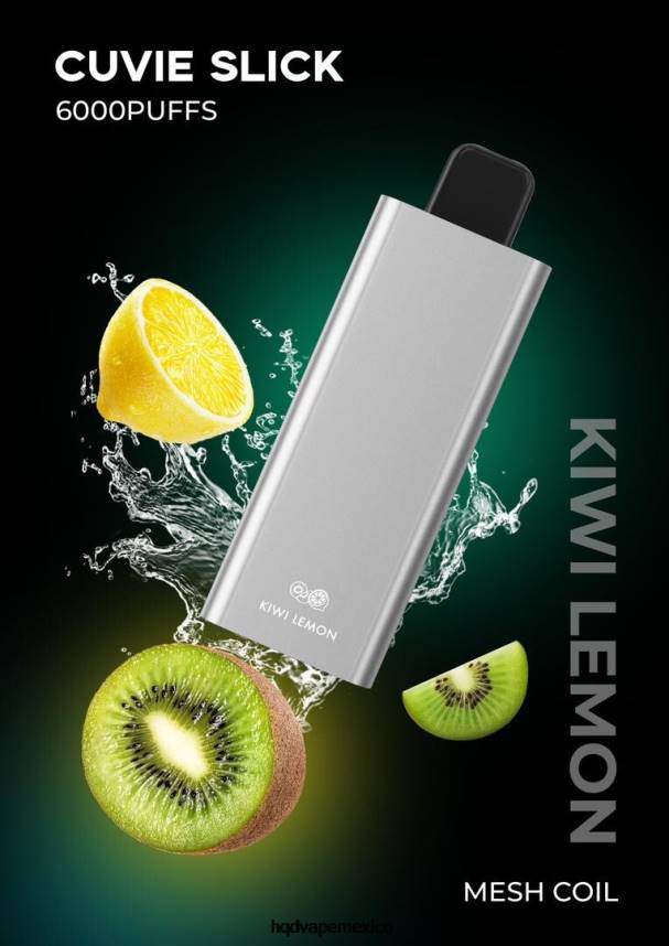 HQD CUVIE SLICK 6000 bocanadas limón kiwi resbaladizo 2RTN30 - HQD Mexico