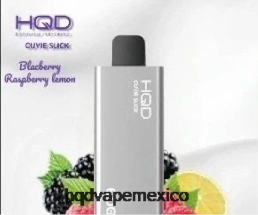 HQD CUVIE SLICK 6000 bocanadas mora frambuesa limón 2RTN41 - HQD Vape México