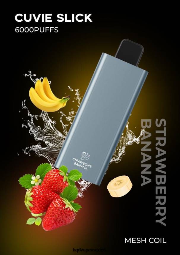 HQD CUVIE SLICK 6000 bocanadas plátano fresa resbaladizo 2RTN32 - HQD Vape For Sale
