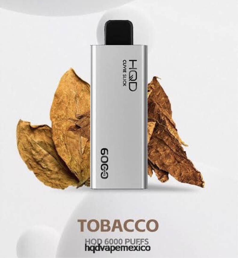 HQD CUVIE SLICK 6000 bocanadas tabaco resbaladizo 2RTN40 - HQD Mexico