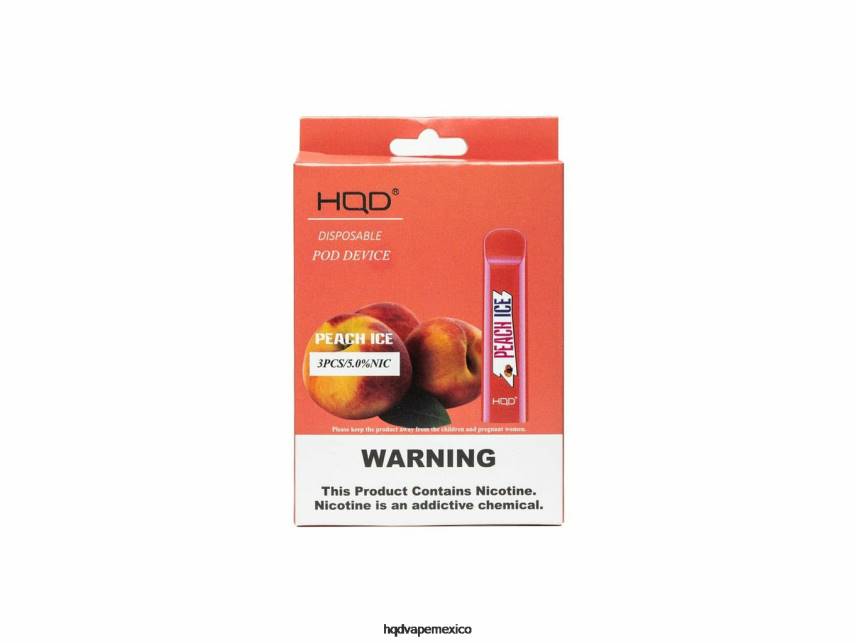 HQD CUVIE desechable hielo de durazno 2RTN280 - HQD Mexico