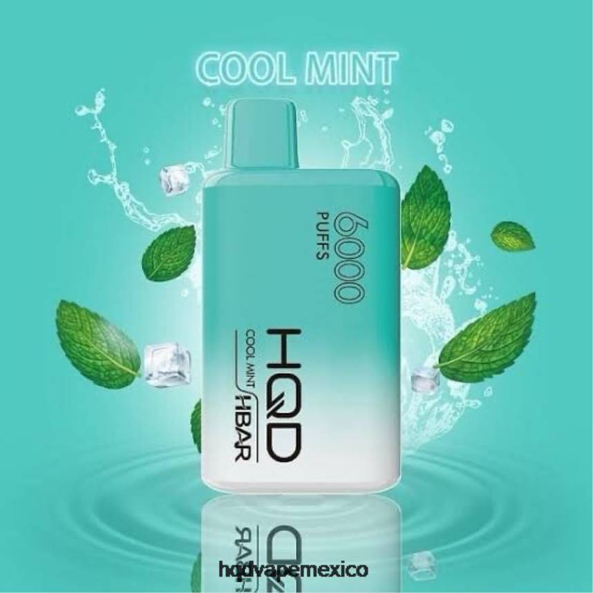 HQD HBAR 6000 bocanadas menta fresca 2RTN48 - HQD Tech Monterrey