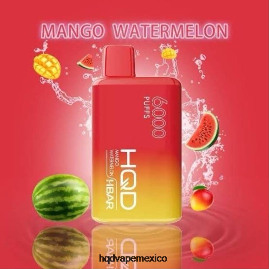 HQD HBAR 6000 bocanadas sandia mango 2RTN55 - HQD Vape Factory