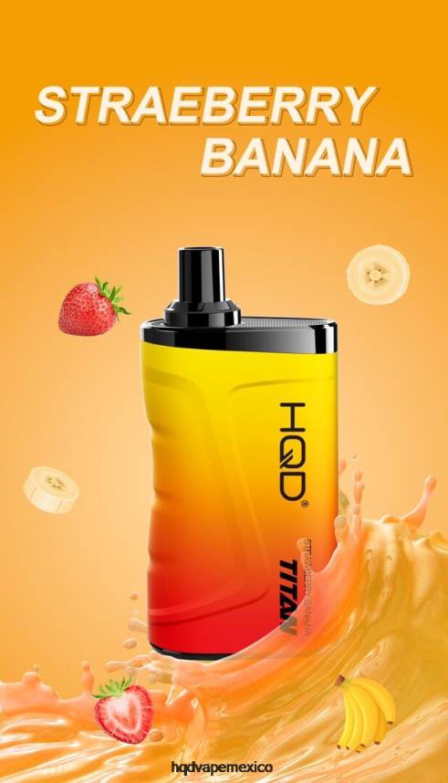 HQD TITAN 7000 bocanadas Fresa plátano 2RTN13 - HQD Vape Precio