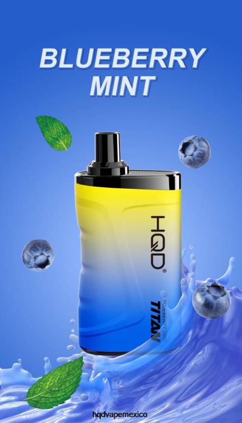 HQD TITAN 7000 bocanadas menta de arándanos 2RTN6 - HQD Vape Review